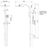 Rere Twin Methven Shower System-Matte Black